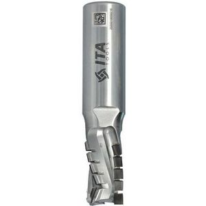 SchellekensTools x ITA - Diamantfrees Z3+1 D=18 l= 25 L= 87 S=20x50 RH (14+1) PCD H=4,0, 3 helix wings, RVS body - DTE.18.025.20.0SR