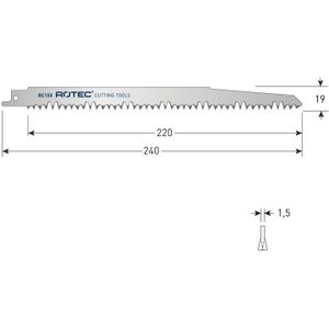 Rotec - Reciprozagen RC150 / 1531L - HCS - VPE 2 Stuks