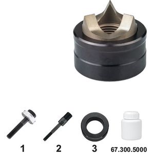 Phantom - Phantom gatenpons met 3-voudig splijtstempel‚ voor hand- en hydraulisch gebruik‚ rvs‚ excl. bout 30‚5 mm - 67.130.3050