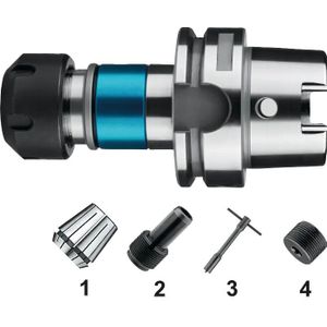 Phantom - Phantom synchro taphouder, tbv ER spantangen (met vierkant), HSK63A, ER16 - 81.687.0631