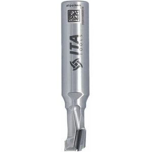 SchellekensTools x ITA - Diamantfrees Z1+1 D= 10 I= 15 L= 63 S=12x40RH 2PCD+1HM H=2,5 3 helix wings, HM body, type DTA - DTA.10.015.12.0SR