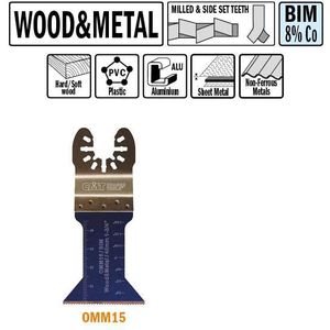 CMT ORANGE TOOLS® - 45 mm. Bi-metaal multitool voor hout en metaal 1st. (Universeel) - OMM15-X1