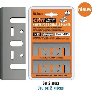 CMT ORANGE TOOLS® - CMT Standaard HSS schaafmessen voor handschaafmachine (2 stuks) - 790.821.50
