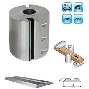 RS tools - schaafkop met HSS centrolock Ø 140 x 150 mm, asgat Ø40, z=4 - 99444