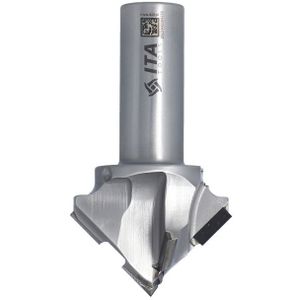 SchellekensTools x ITA - Diamant profielfrees voor afschuinen, Z=2+2+1 D= 50 I= 25 S= 20x50 L= 90 H =4,0 α=45°, RH - FDH.50.025.20.0SR