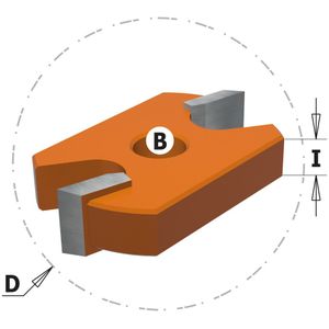 CMT ORANGE TOOLS® - CMT schijffrees Ø41,2 x 7,14 x ø8mm. Z=2 - 822.026.11