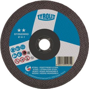 Tyrolit - Standard** Doorslijpschijf voor haakse slijpers 41 125x1,6x22,23 A46Q-BFS - 34332862