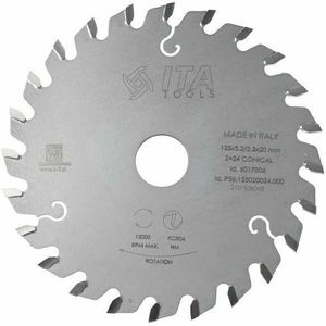 SchellekensTools x ITA - (M) Scoring Blade D=125 F= 20 Z= 24 K=3,1-4,3 P=2,2 CON-ALT5° - P36.125020024.000