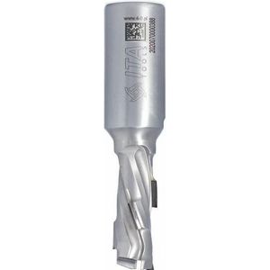 SchellekensTools x ITA - Diamantfrees Z1+1 D=18 I= 45 L=108 S=25x50 RH 5PCD+1 HM H=2,5 3 helix wings, HM body, type DTA - DTA.18.045.25.0SR