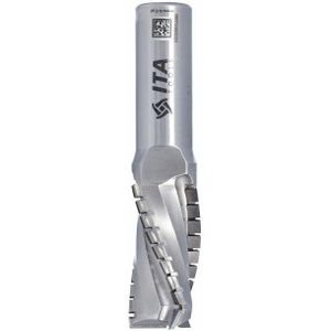 SchellekensTools x ITA - Diamantfrees Z3+1 D= 25 I= 45 L= 96 S= 20x50 RH (21+1)PCD H=4,0, 3 helix wings, RVS body - DTE.25.045.20.0SR