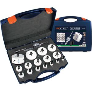 Rotec - Rotec gatzagenset '527 - MAX' met Fast-Change adapters, 6-kant,19-dlg. - 527.7115