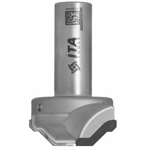 SchellekensTools x ITA - FFR DIA Profile router cutter D=46/21 I=7,5 S=20x50 L=75,5 Z=2 H=4,0 a45° RH / drilling - FFR.46.007.20.0SR