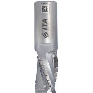 SchellekensTools x ITA - Diamantfrees Z3+1 D= 25 I= 35 L= 96 S= 25x50 RH (15+1)PCD H=4,5, 3 helix wings, RVS body - DTE.25.035.25.0SR