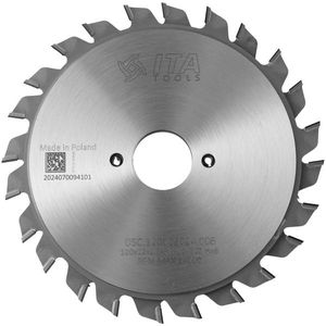 SchellekensTools x ITA - Diamant voorritser (2-delig) Ø120 x 2,8/3,6 x ø22  z=12+12 H=6 flat FZ - DSC.120022024.006