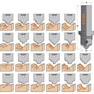 CMT ORANGE TOOLS - HM Profielmes - Profielfrees 616 - 616.014