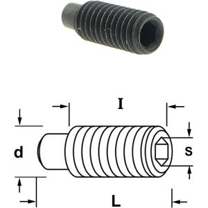 CMT ORANGE TOOLS® - Inbusbout met positie vlak (voor spangblok van freeskop art. 692) - 990.064.00