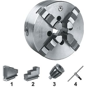 Bison - Bison zelfcentrerende vier-klauwplaat‚ gietijzer‚ type 3604‚ Ø 250 - 85.500.0250