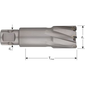 Rotec - Rotec HM kernboor, 'Hard-Line', UNI19, ø43x55 - 546.0431