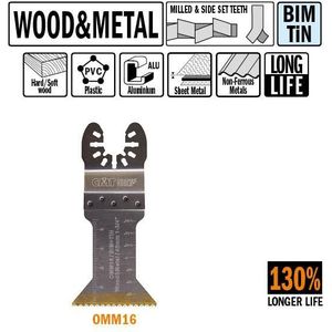 CMT - Multitoolzaagblad voor hout en metaal, 45mm - Multitool machine accessoires - Zagen - Hout - 1 Stuk(s)