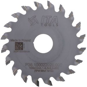 SchellekensTools x ITA - (M) Scoring Blade D=100 F= 22 Z= 20 K=3,1-4,3 P=2,2 CON-ALT5° - P36.100022020.000