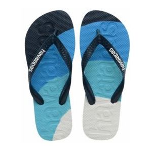 Slipper Havaianas Unisex Top Logomania Colors II Atlantic Blue-Schoenmaat 43 - 44