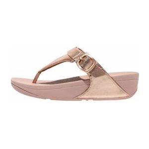 FitFlop Women Lulu Adjustable Toe Post Leather Rose Gold-Schoenmaat 36