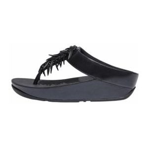 FitFlop Women Rumba Beaded Metallic Toe-Post Metallic Navy-Schoenmaat 37