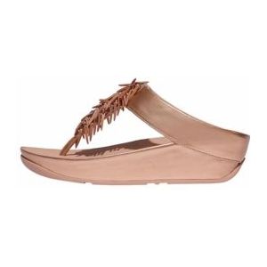 FitFlop Women Rumba Beaded Metallic Toe-Post Rose Gold-Schoenmaat 39