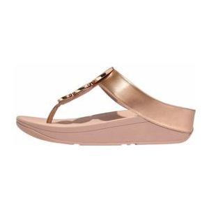 FitFlop Women Halo Bead-Circle Metallic Toe-Post Sandals Rose Gold-Schoenmaat 40