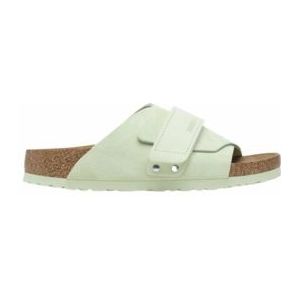 Slipper Birkenstock Women Kyoto Nubuck/Suede Leather Faded Lime Narrow-Schoenmaat 39