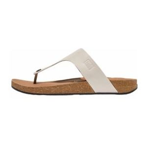 FitFlop Men iQushion Leather Toe-Post Sandals Clay Grey-Schoenmaat 44