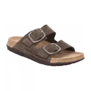 Rohde Heren slippers klompen leer Rodigo-H 5914, 90, zwart., 40 EU