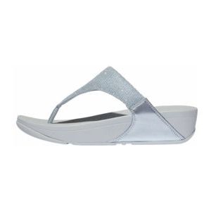 FitFlop Women Lulu Shimmerlux Toe-Post Quiet Blue-Schoenmaat 43