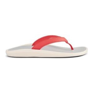 Slipper OluKai Women Pi'Oe Hot Coral Mist Grey-Schoenmaat 38