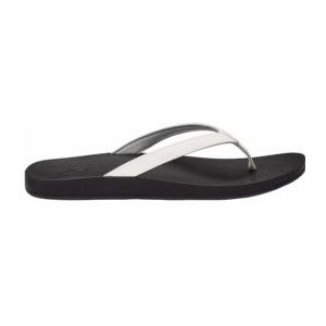 Slipper OluKai Women Puawe White Black-Schoenmaat 37