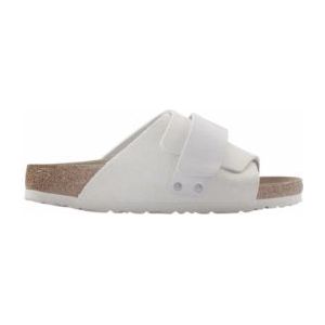 Slipper Birkenstock Men Kyoto Nubuck/Suede Leather Antique White Narrow-Schoenmaat 43