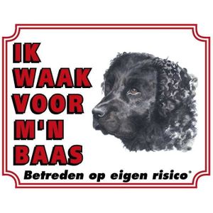 Wetterhoun Waakbord - Ik waak voor mijn baas