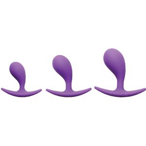 Booty Poppers Silicone Anal Trainer Set - Purple