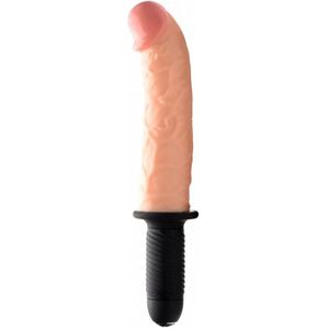 The Curved Dicktator 13 Mode Vibrating Giant Dildo Thruster - Fl