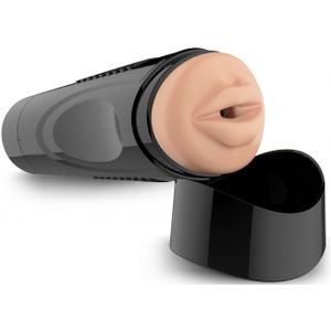 Self Lubrication Easy Grip Masturbator XL Oral - Flesh