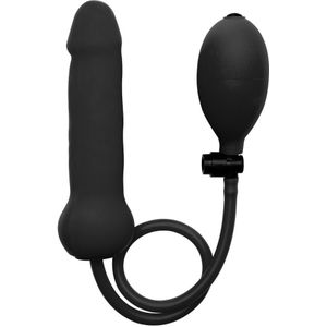 Inflatable Silicone Dong - Black