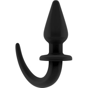 Ouch Puppy Play - Flexible Rubber Butt Plug - Black