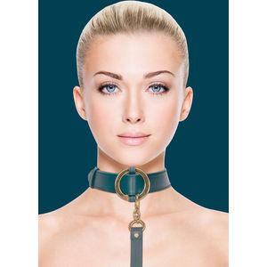 Ouch Halo - Collar With Leash - Green