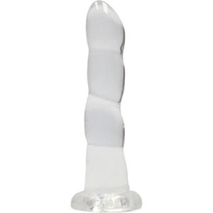 7'' / 17cm Non Realistic Dildo Suction Cup - Transparent