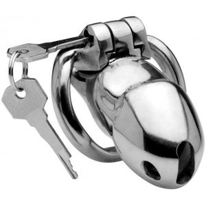 Rikers 24-7 Stainless Steel Locking Chastity Cage - Silver