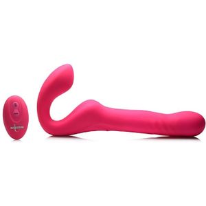 Mighty-Thrust Thrusting & Vibrating Strapless Strap-On with Remote