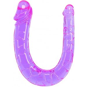 Twin Head Jelly Penis Dong - Purple