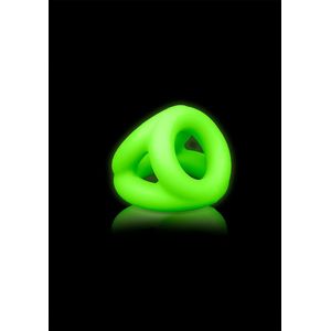 Cock Ring & Ball Strap - Glow in the Dark - Neon Green