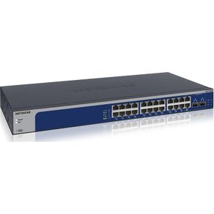 Netgear - XS724EM - Managed Switch - 24 Poorten - 10G Ethernet - Rack-montage - 1U
