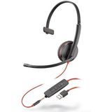 Plantronics - Blackwire 3215 - Bedrade Headset - Zwart - USB Type-A